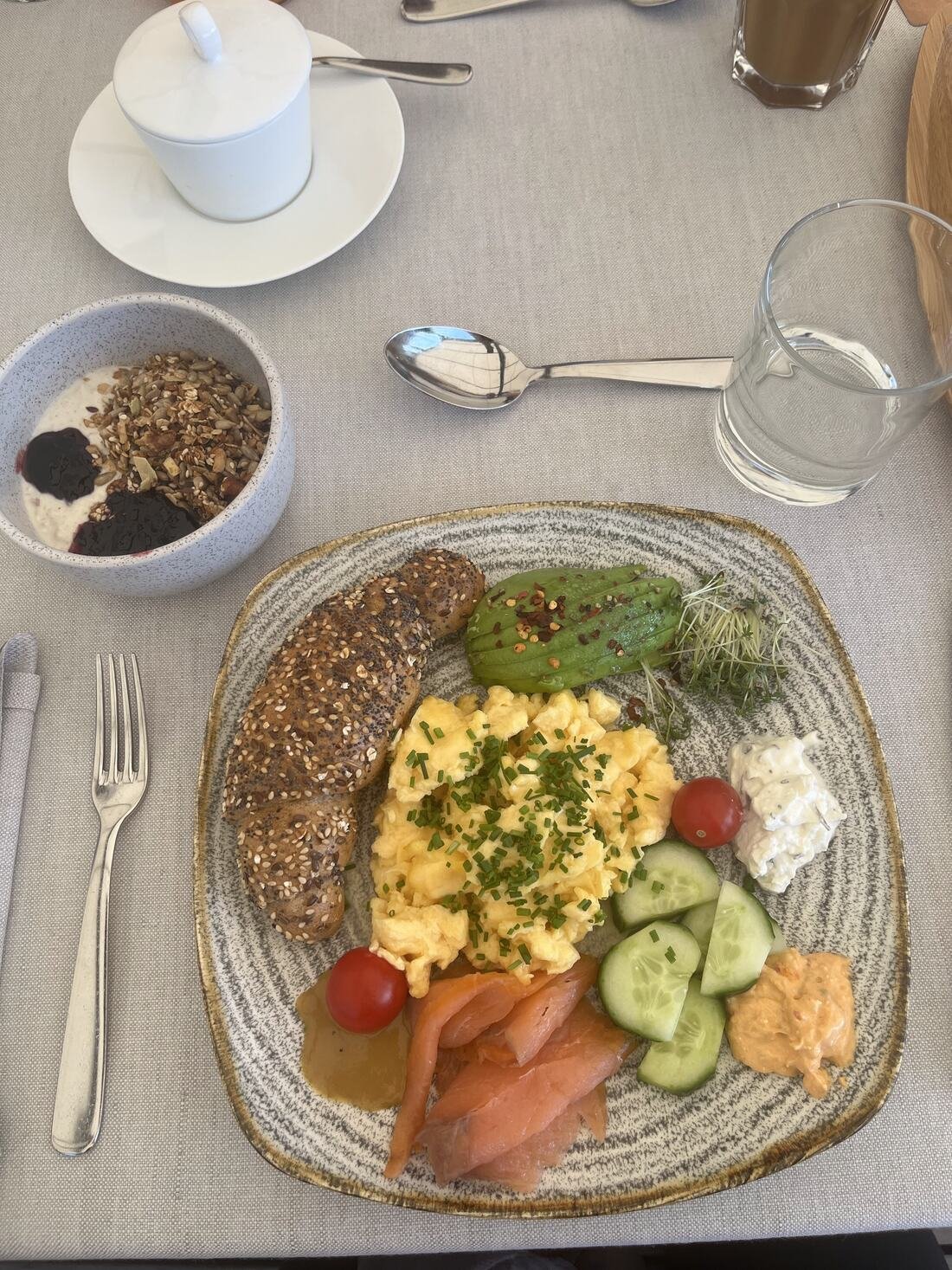 Breakfast, which runs until eleven — Hotel Krallerhof